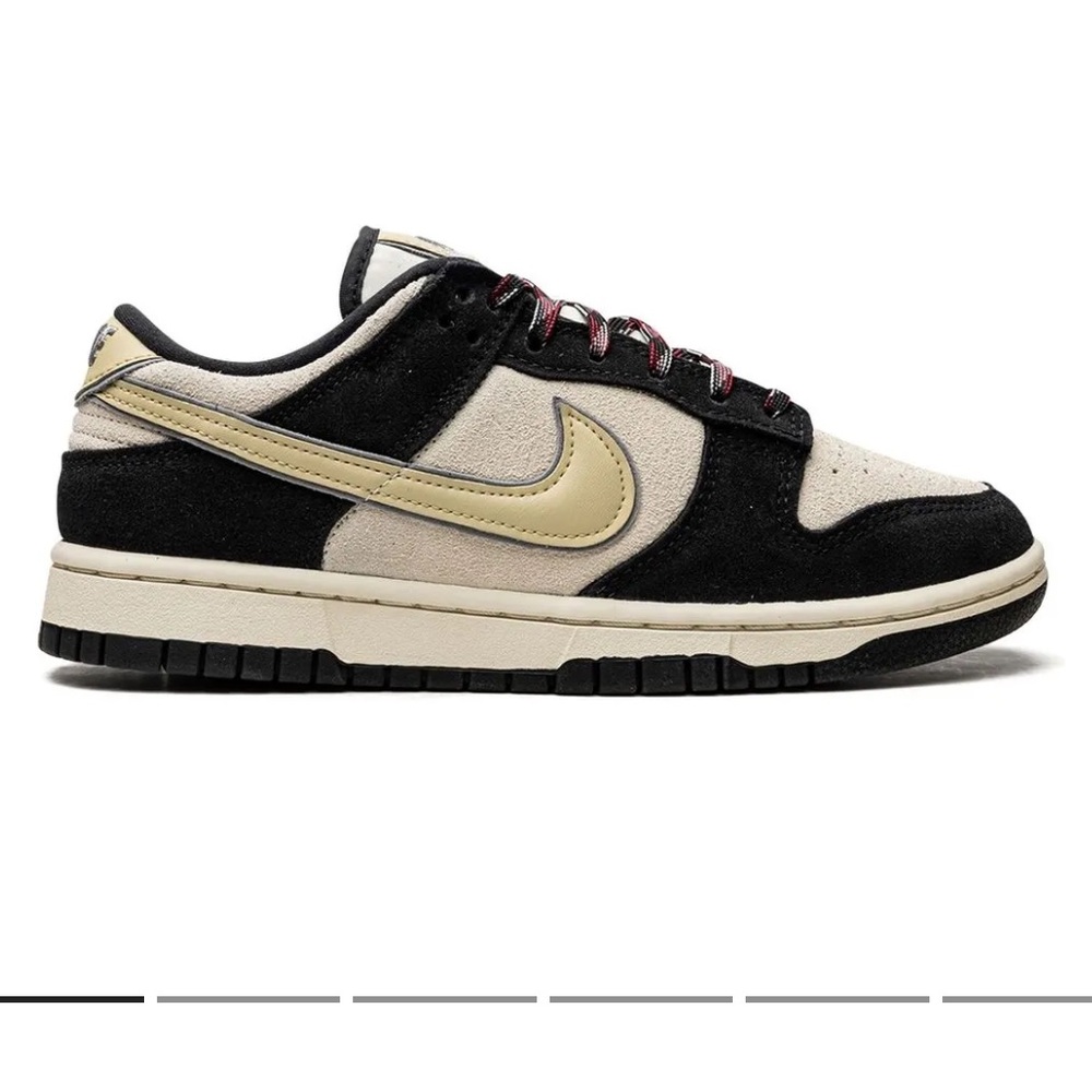 Nike Women's Dunk Low - Black and Cream (Coconut Milk)